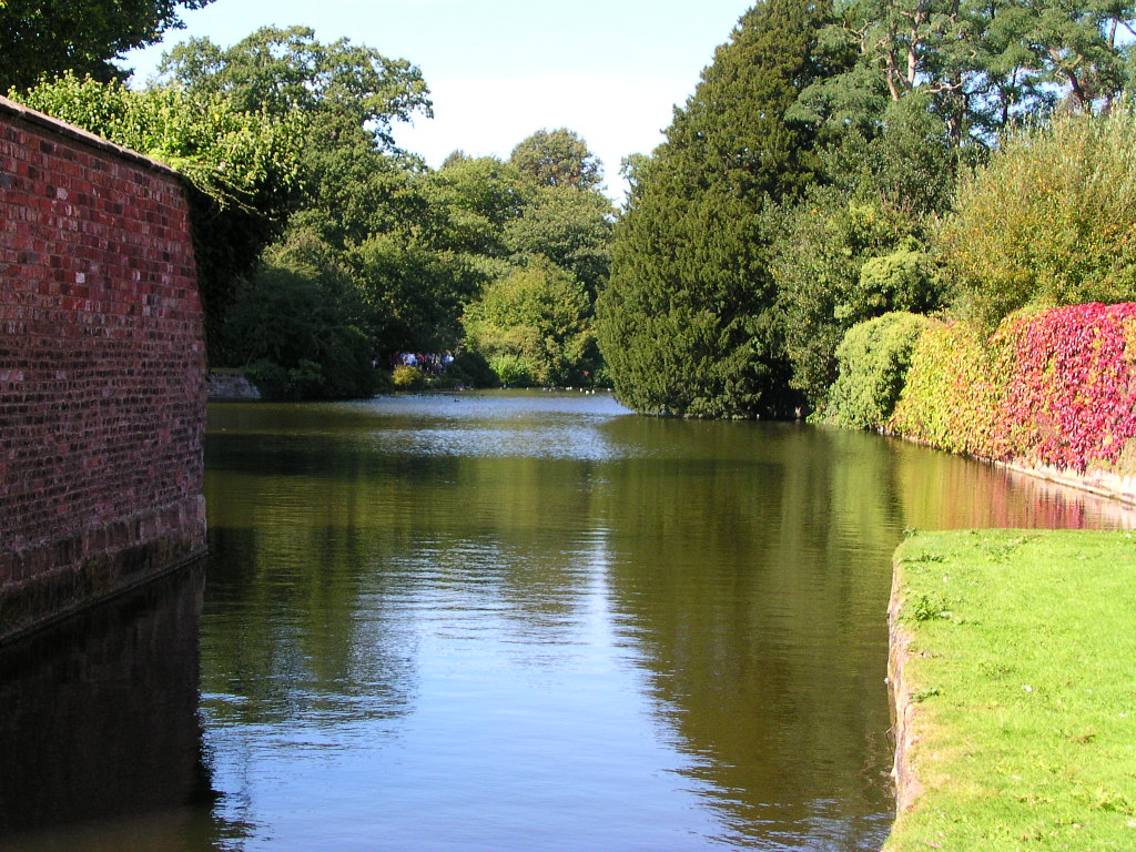 The moat at Dunham Massey, Cheshire