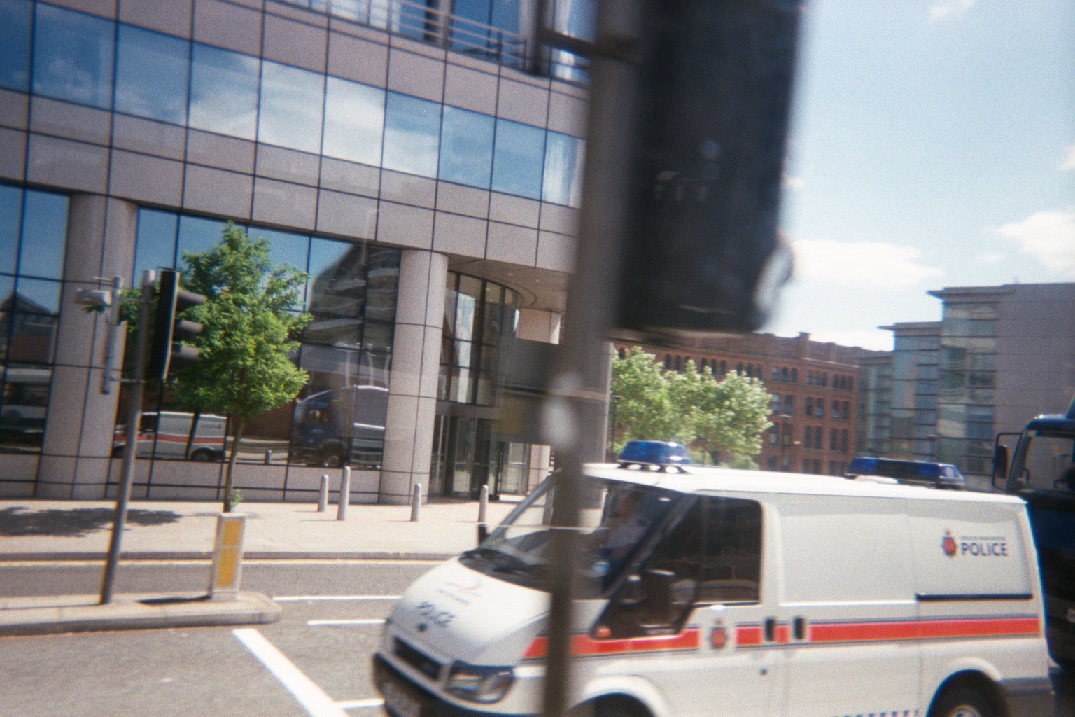GMP police van, Lower Mosley St, Manchester