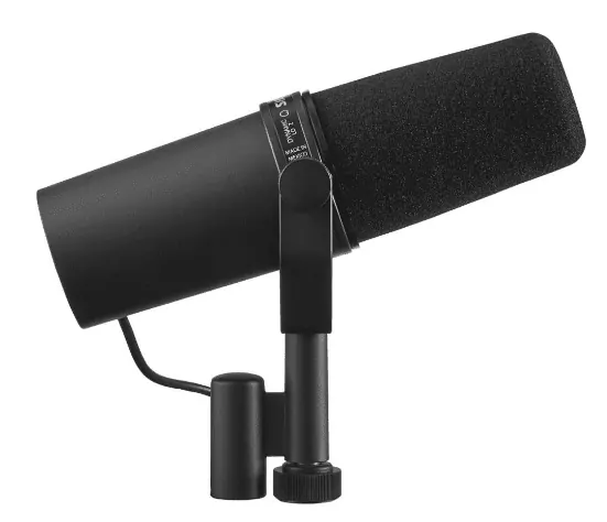 Shure SM7B XLR dynamic podcast microphone
