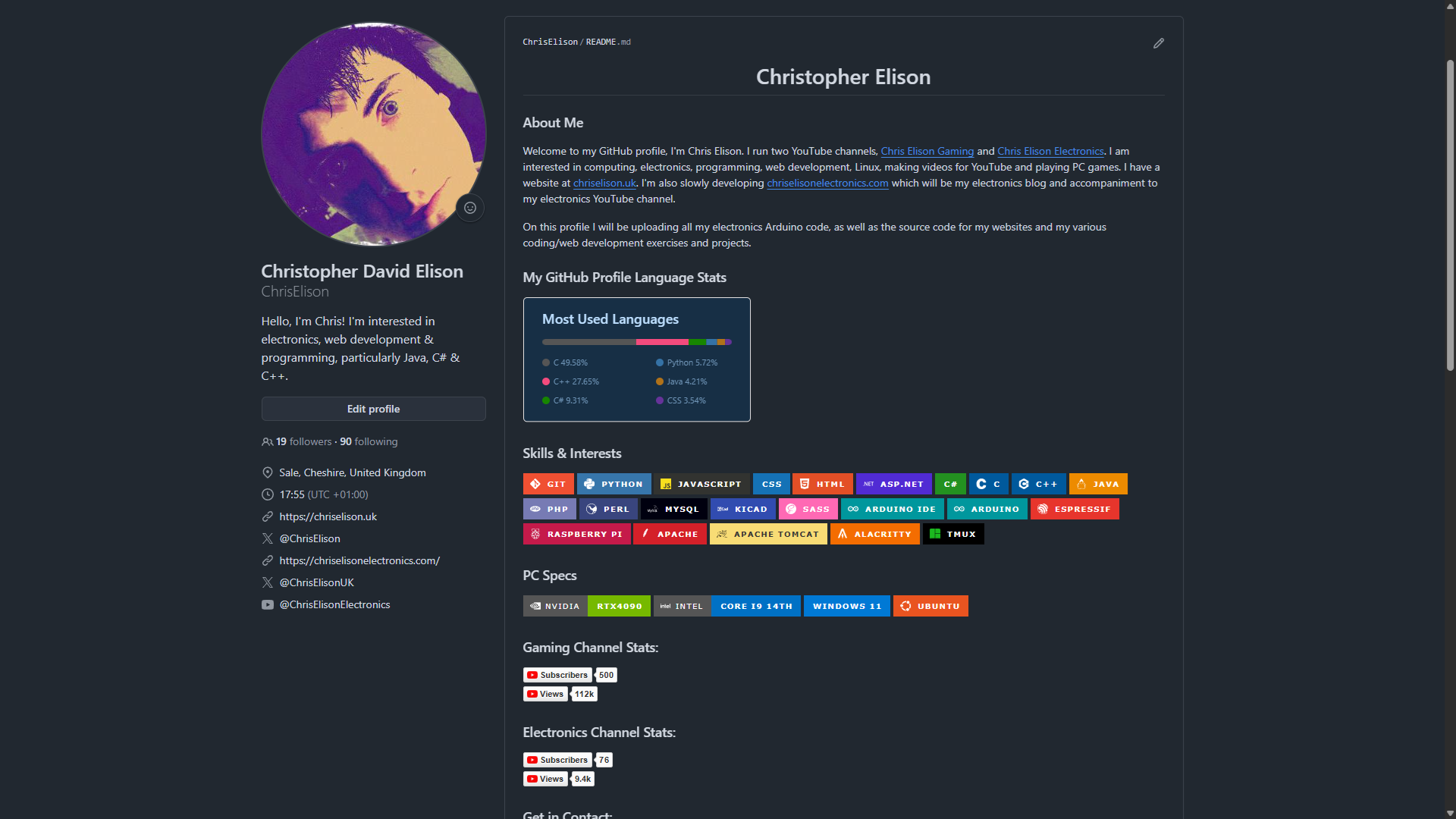 GitHub profile