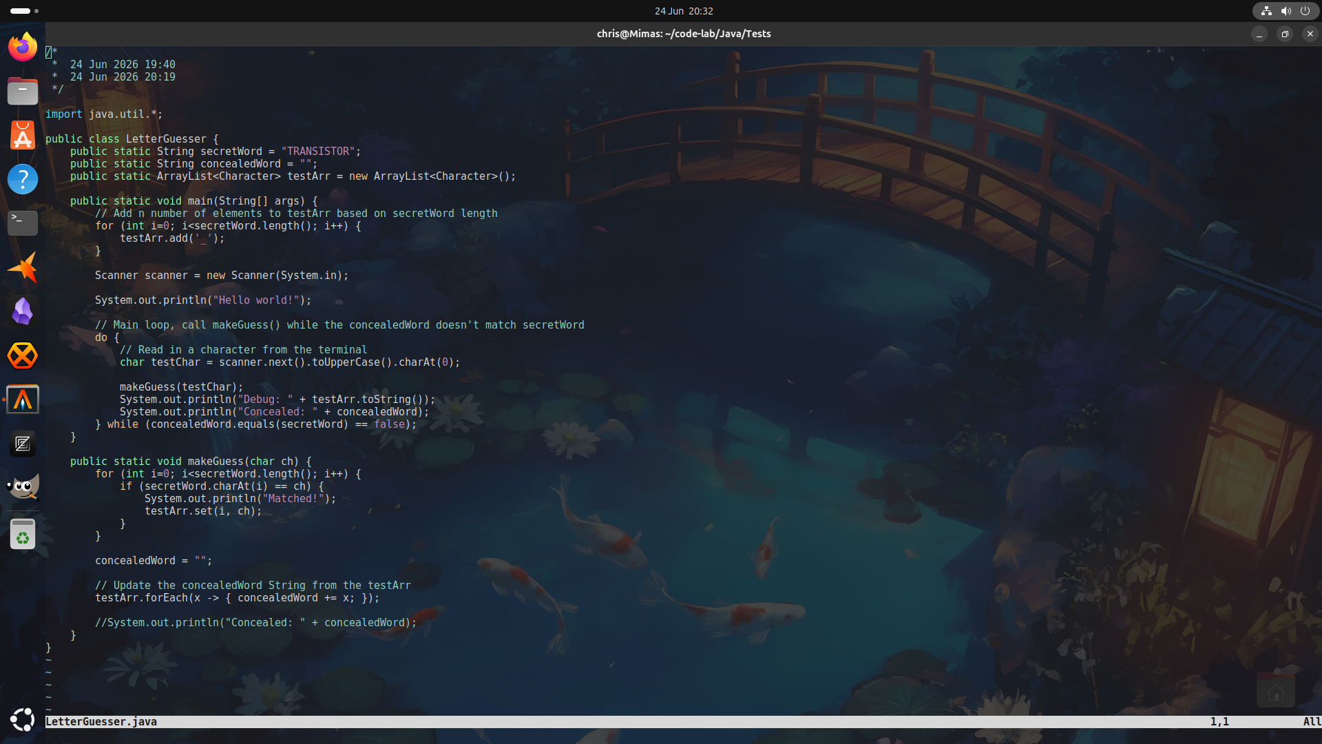 Linux nvim tmux Catppuccin theme